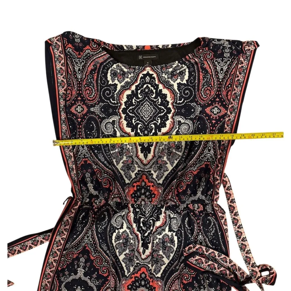 INC Women's Paisley Print Knee Length Dress M Boho Chic Sleeveless - Image 6