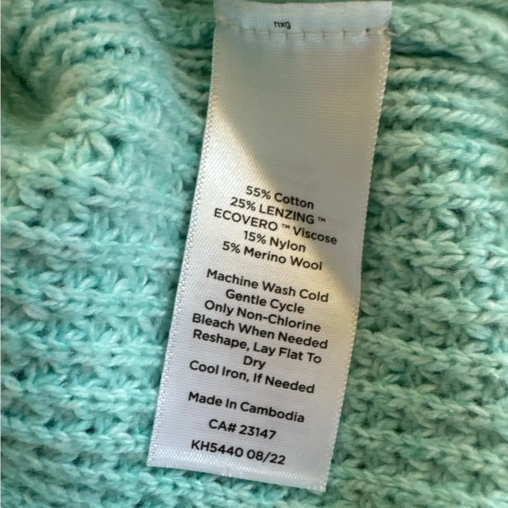 Talbots Light Mint Green Knit‎ Sweater - Image 6