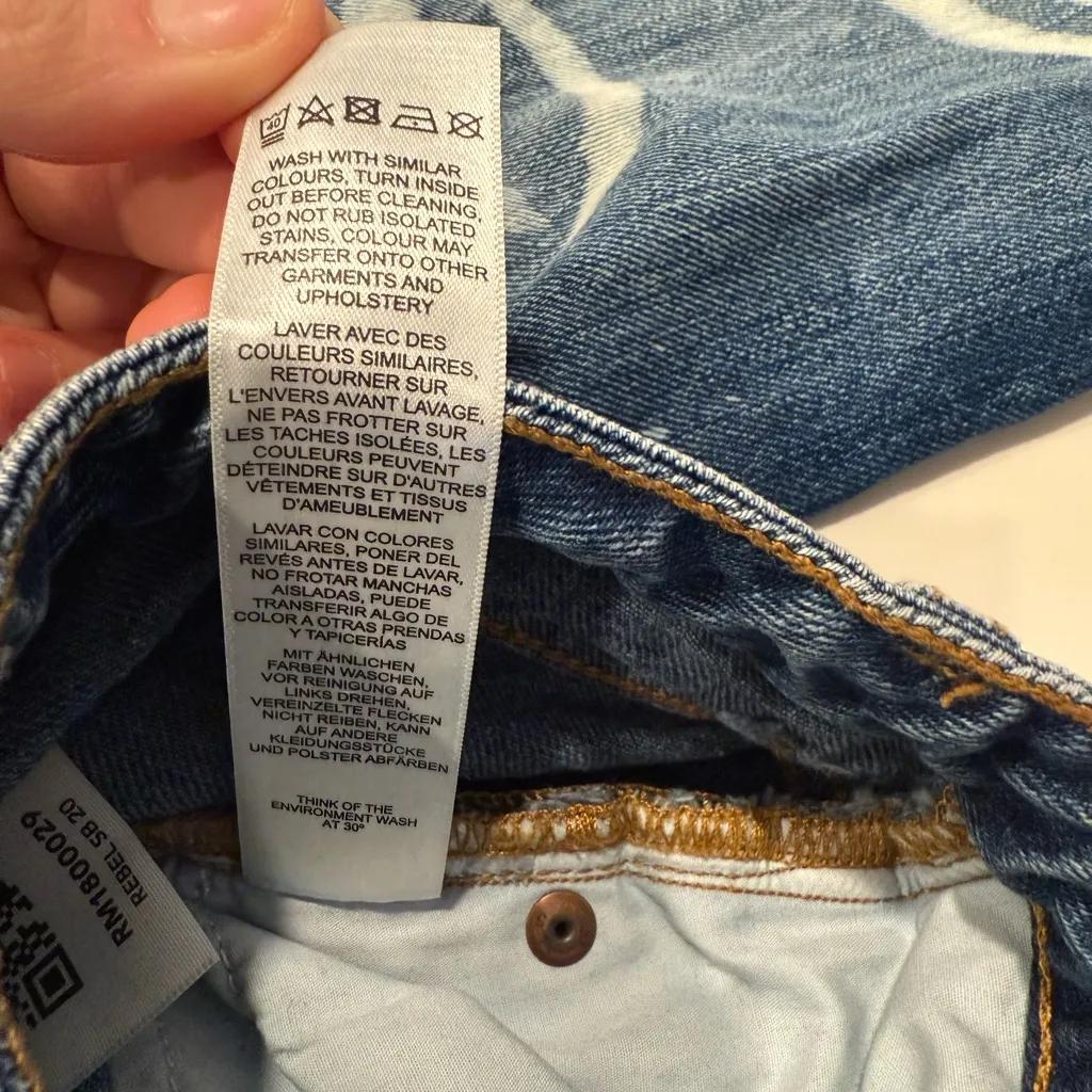 ASOS Blue Denim Jeans with Smiley Face Design Festival Streetwear - Image 7