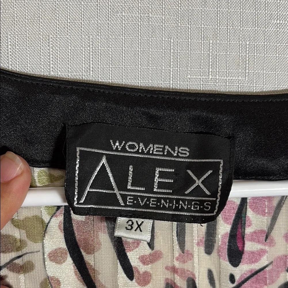 Alex Evenings Pink and Green size 3X - Image 2