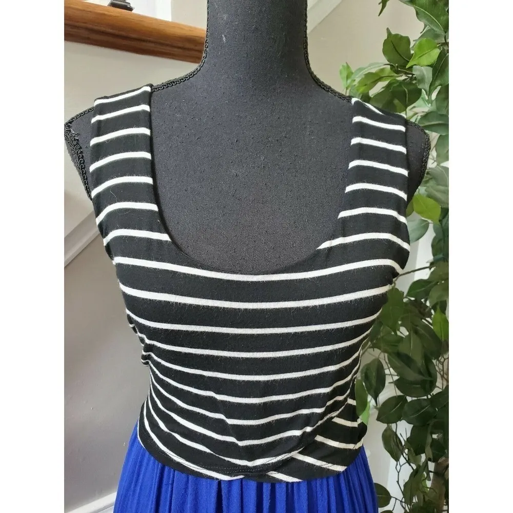 Espresso Multicolor Rayon Casual Maxi Dress Size M Blue Size M - Image 5