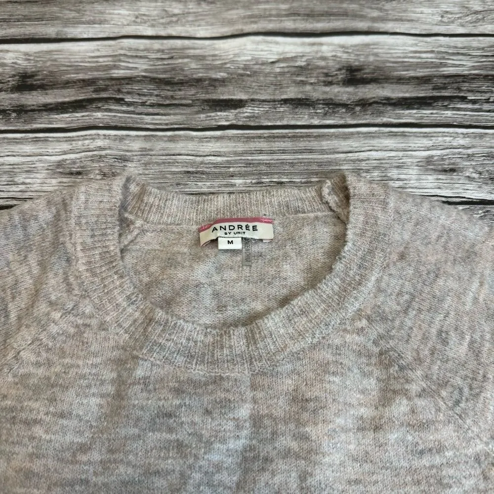 Andree by Unit Women's Long Raglan Sleeve Chevron Pullover Sweater M Med Medium - Image 5