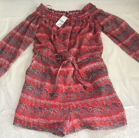 NWT Floral Romper - Image 4