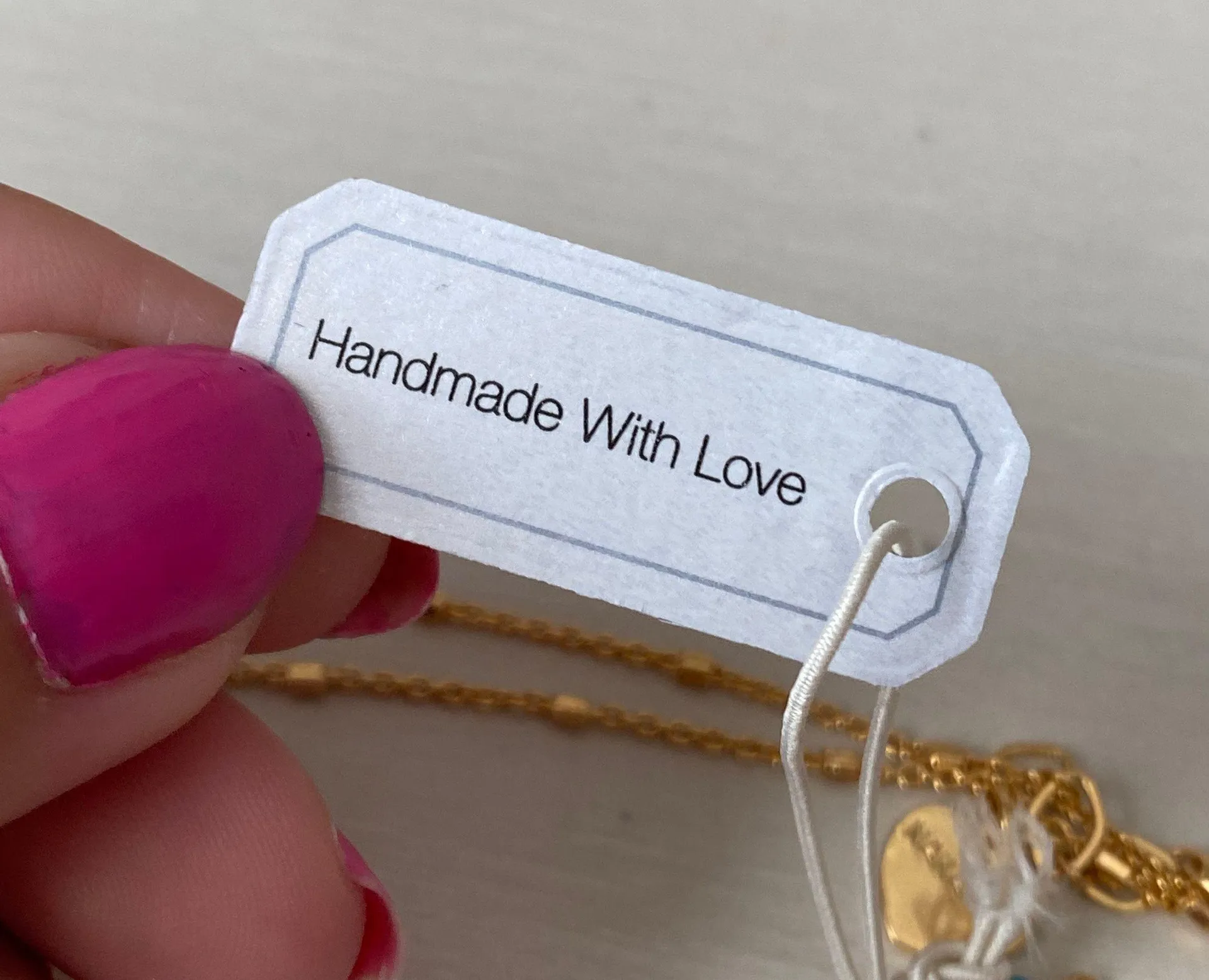 NWT  nakamol star pendant beaded necklace with gold chain - Image 6