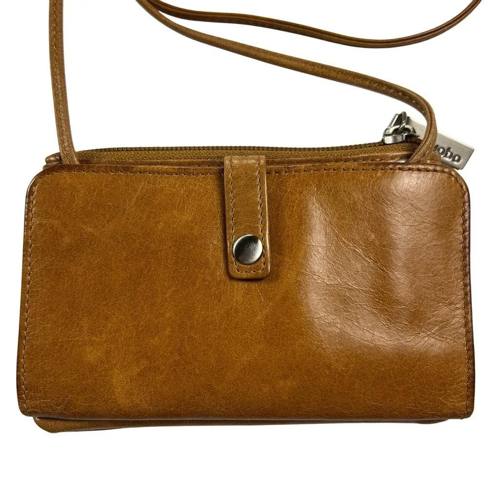 Hobo The Original Leather Crossbody Brown Wallet Organizer Card Holder - Image 5