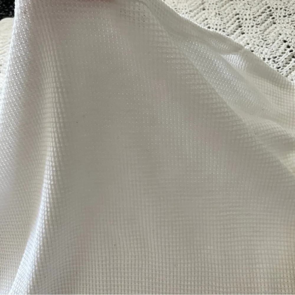 Free People We The Free Blossom Thermal Oversized Bohemian Style Top White (XS) - Image 12