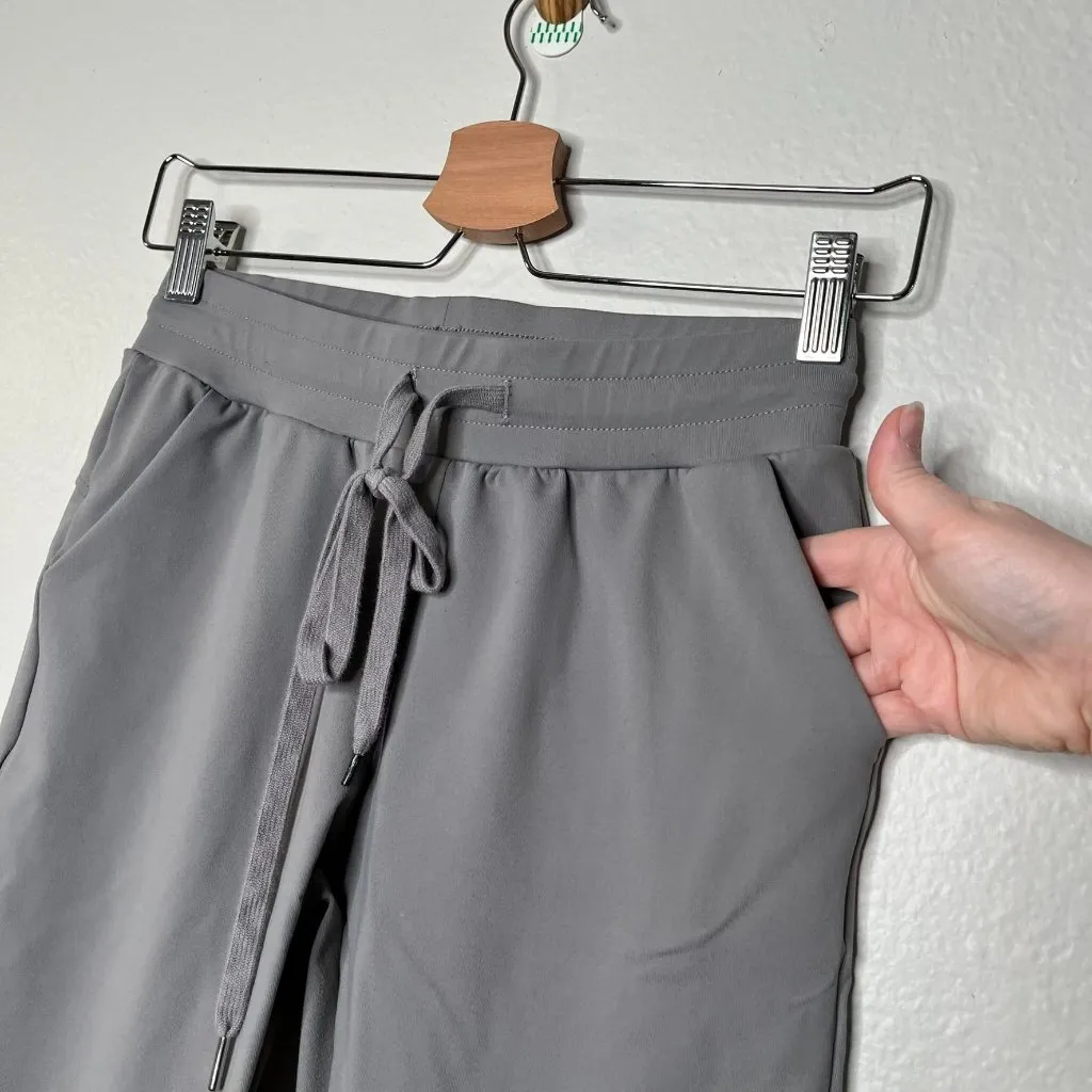 Buff Bunny Womens Gray Jogger active Pants With Drawstring Waist & Pockets Size XS - Image 5