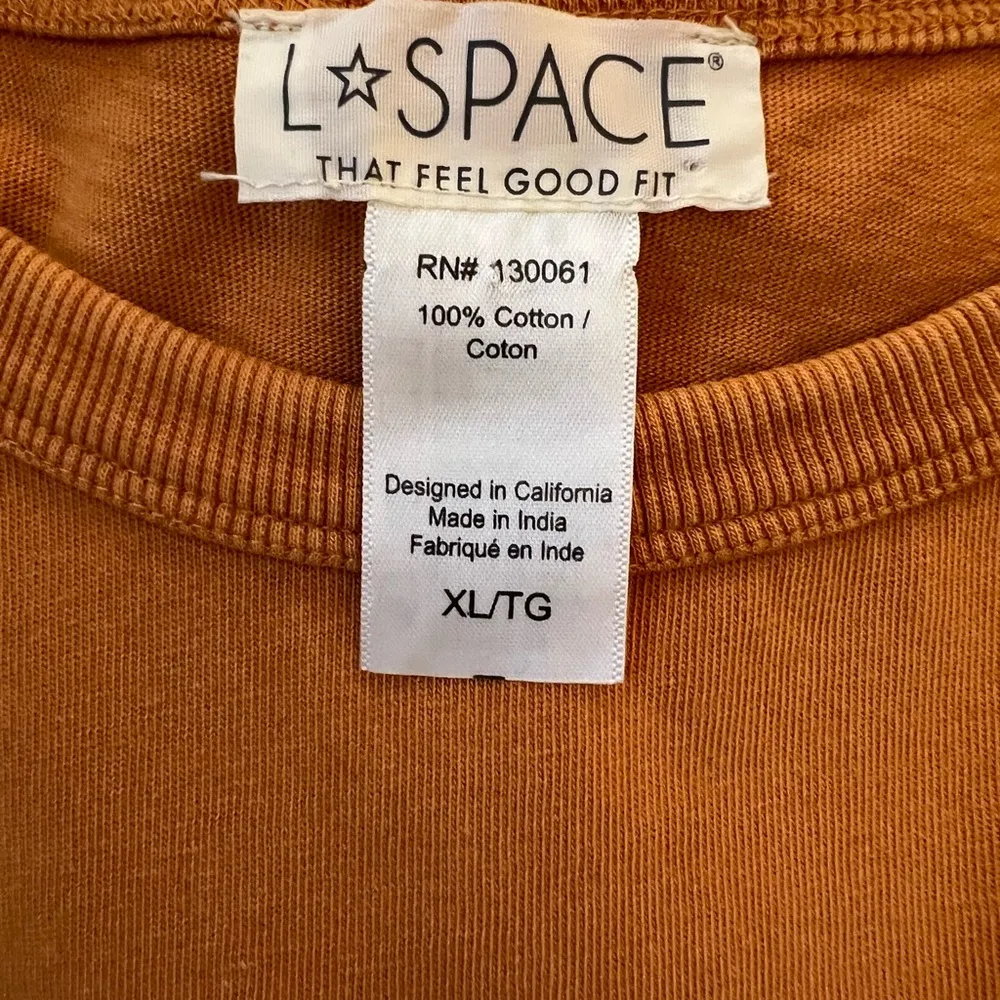 L*SPACE Amber Seaview Twist Mini Dress Sleeveless Coverup Cotton Yellow Gold XL - Image 8