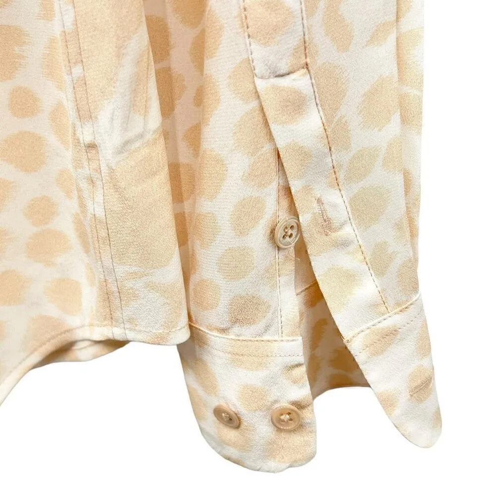 EQUIPMENT Collarless Engineered Cape Town Collage Print Button Up size S - Image 4