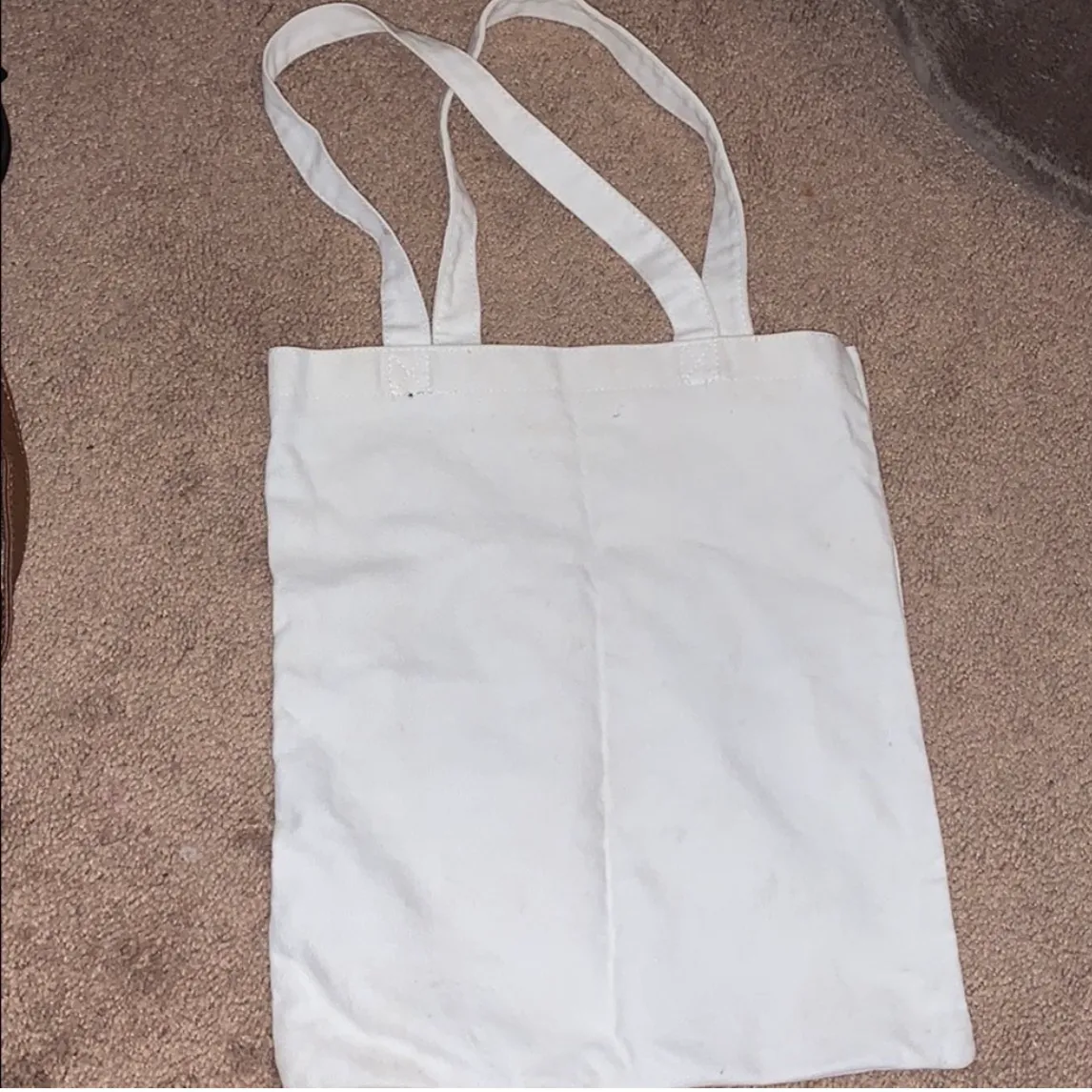 NWOT Pizza is My Valentine Tote Tan - Image 3