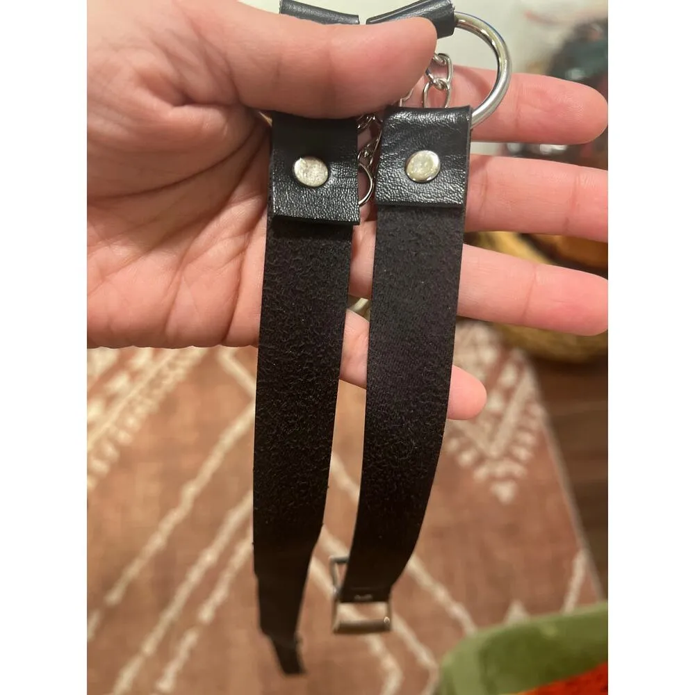 Women’s Punk Rock Adjustable Chain Belt Black - Image 7