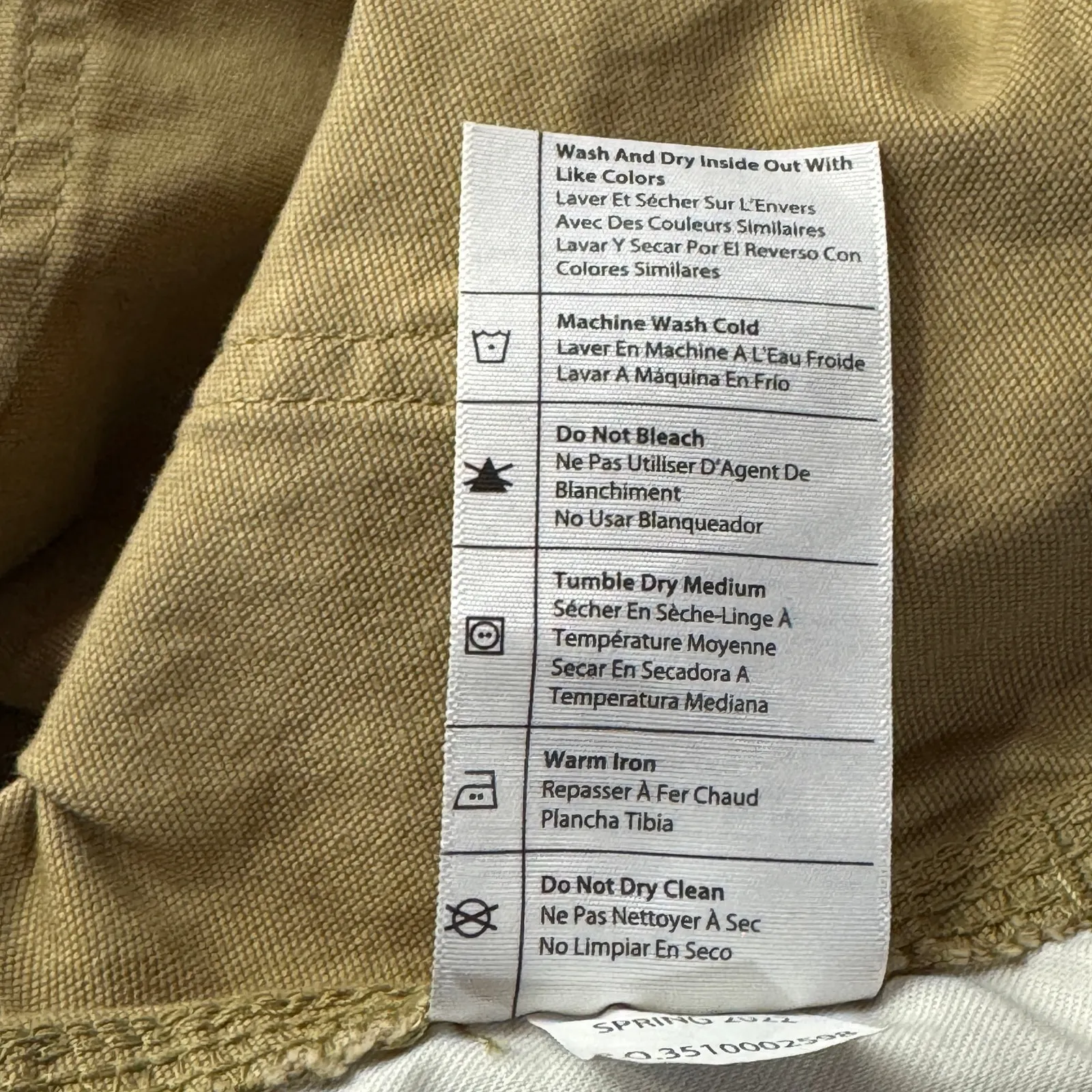 Carhartt Womens SZ 22W Loose Fit Canvas Work Pants Rugged Flex Hi-Rise Pockets - Image 12