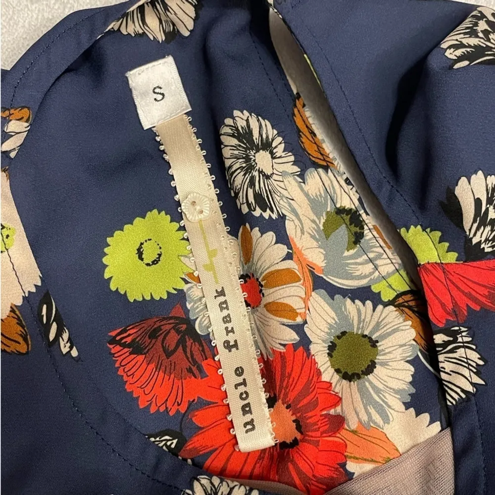 Anthropologie Uncle Frank Floral Tunic Dress | Small | Boho Cottagecore Pockets - Image 11