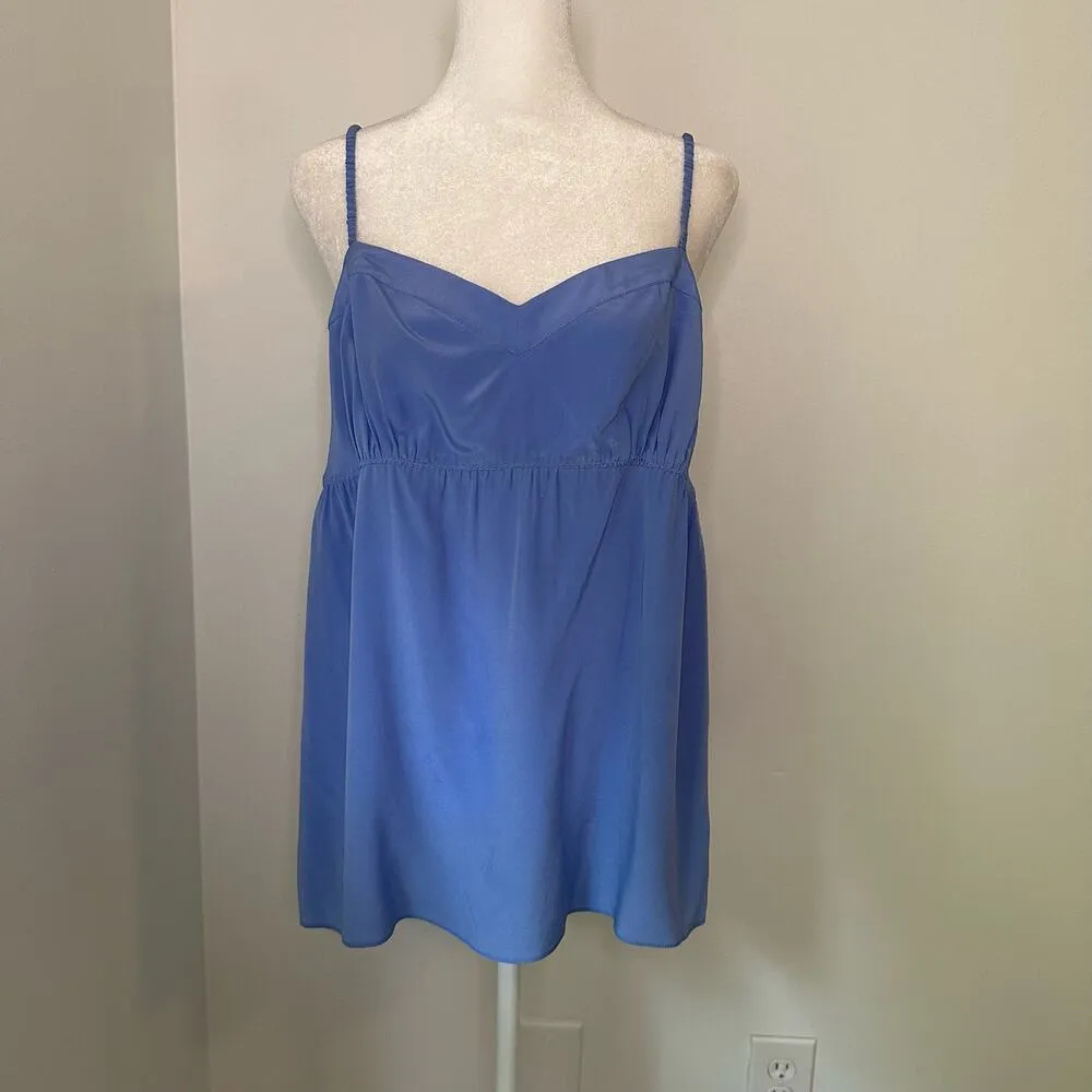 Lilly Pulitzer periwinkle blue silk tank top size M - Image 3