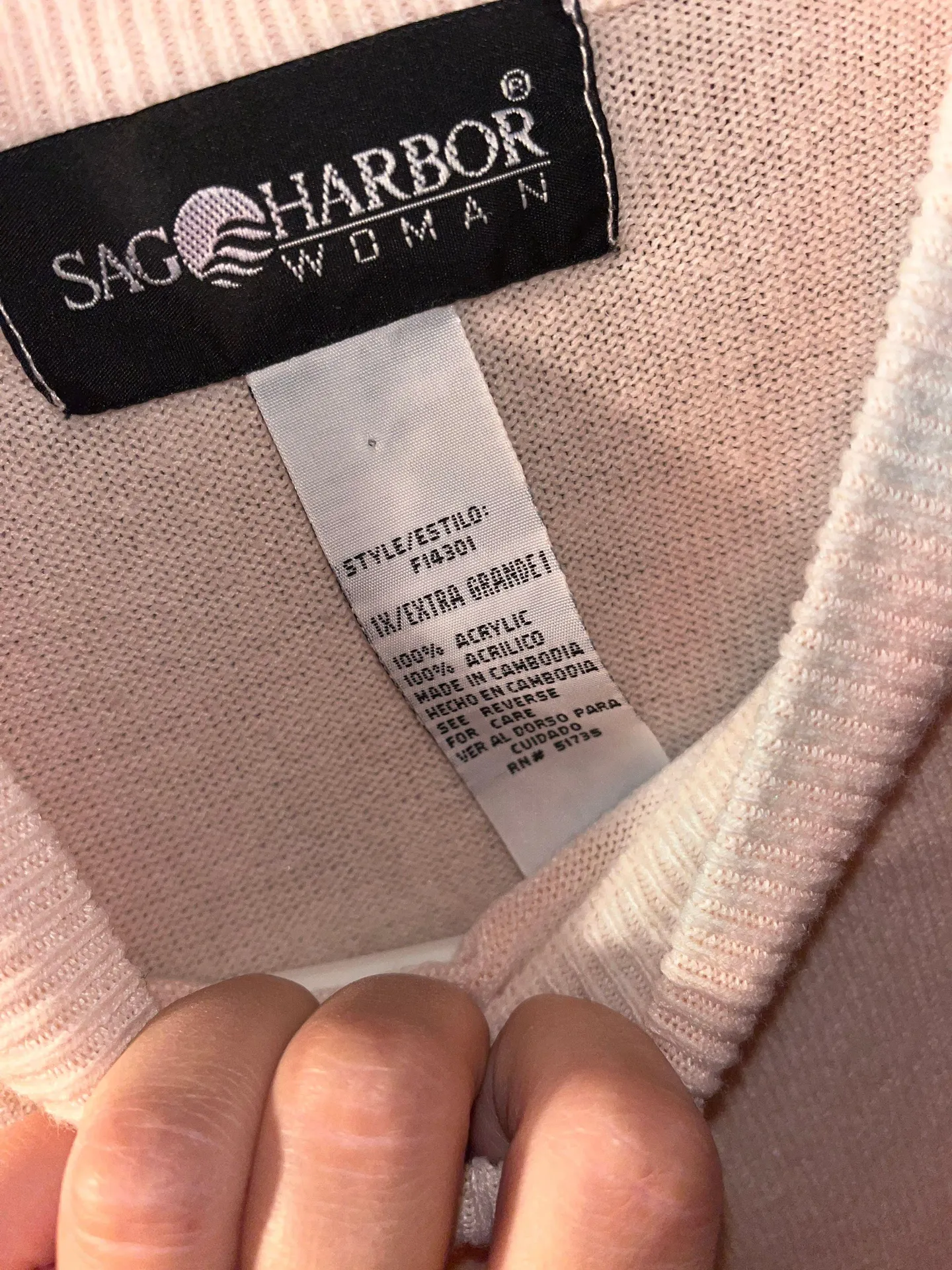 Sag Harbor  Mock Neck Sweater Tee Shirt - Image 4