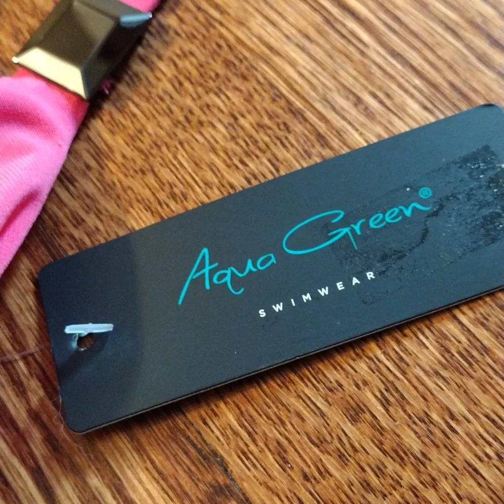 Aqua Green One Piece Swim Suit SIZE M - Image 2