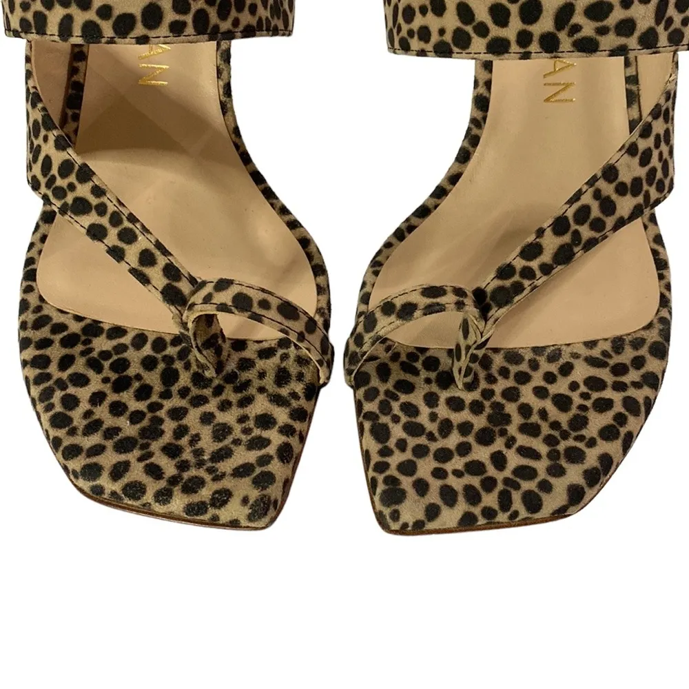 New Stuart Weitzman Lyla 75 cheetah print suede mule high-heel sandals size 8 - Image 6