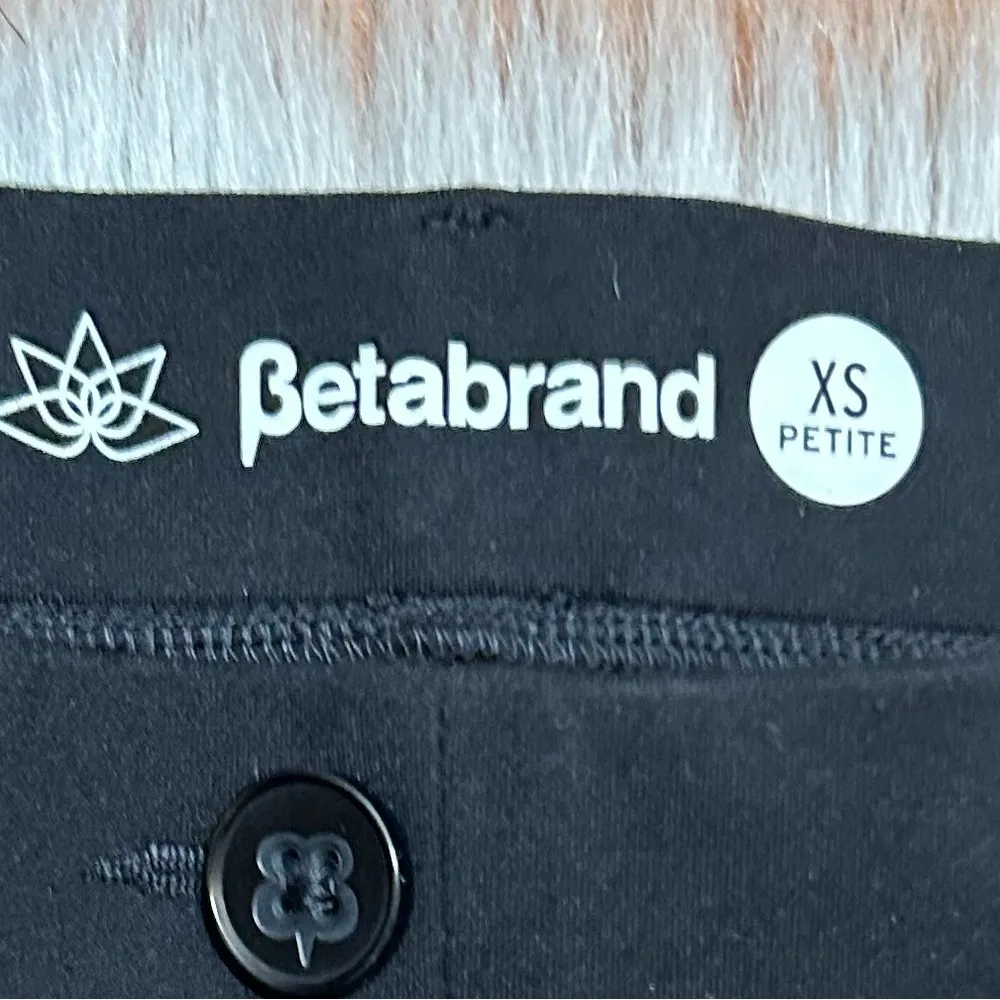 Betabrand Black Straight Leg Classic Dress Yoga Pants Size X-SMALL PETITE - Image 5