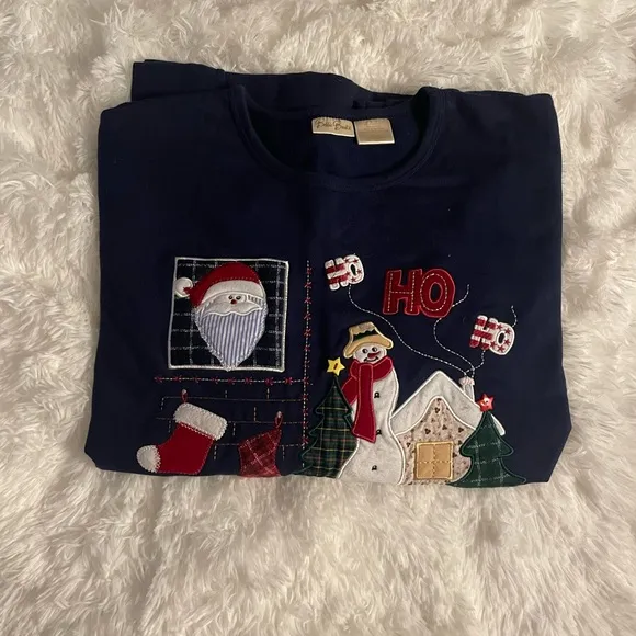 women’s winter holiday christmas sweater size large - Image 2