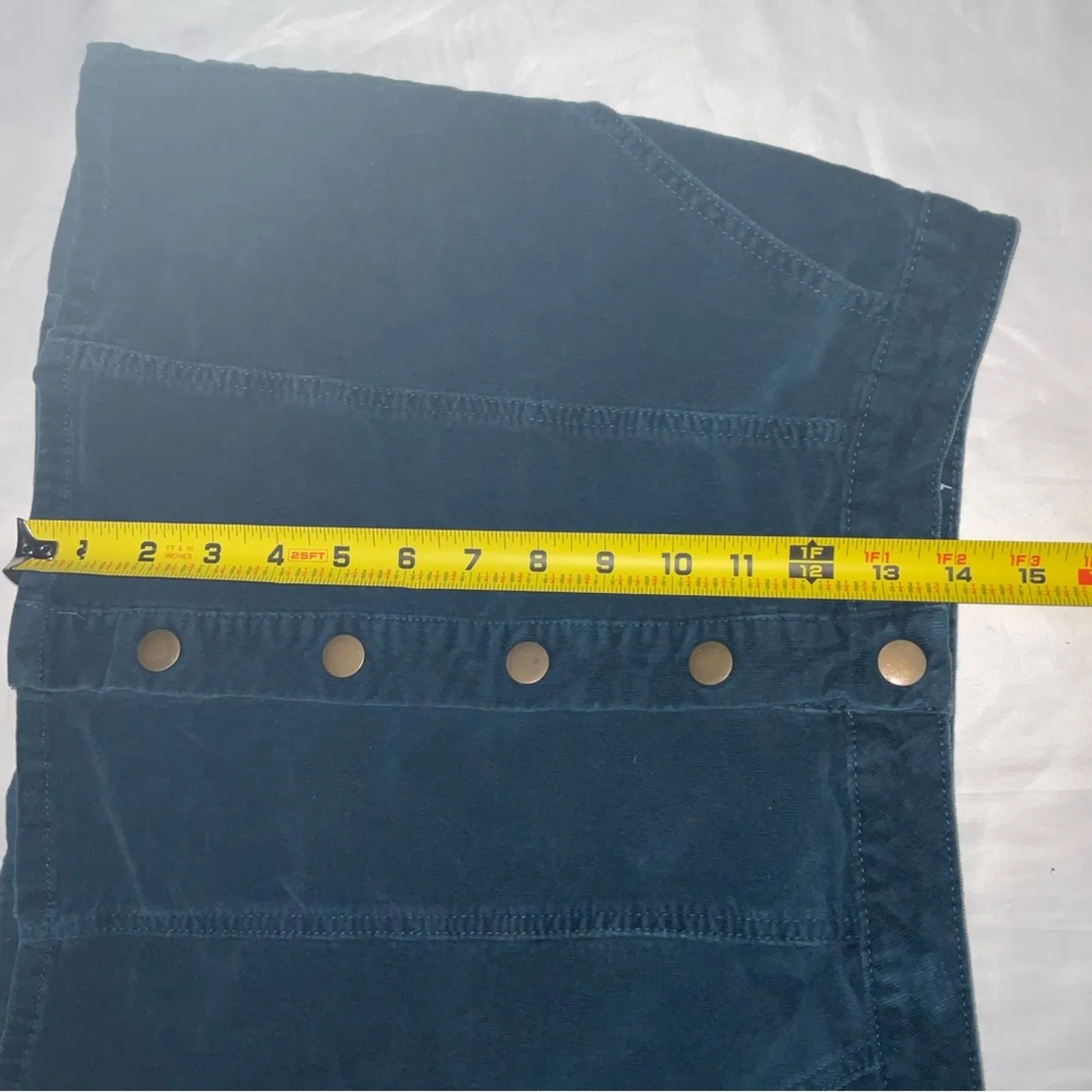 Altar’d State Dark Teal Corduroy Mini Skirt S Boho Fall Preppy Classic Academia - Image 6