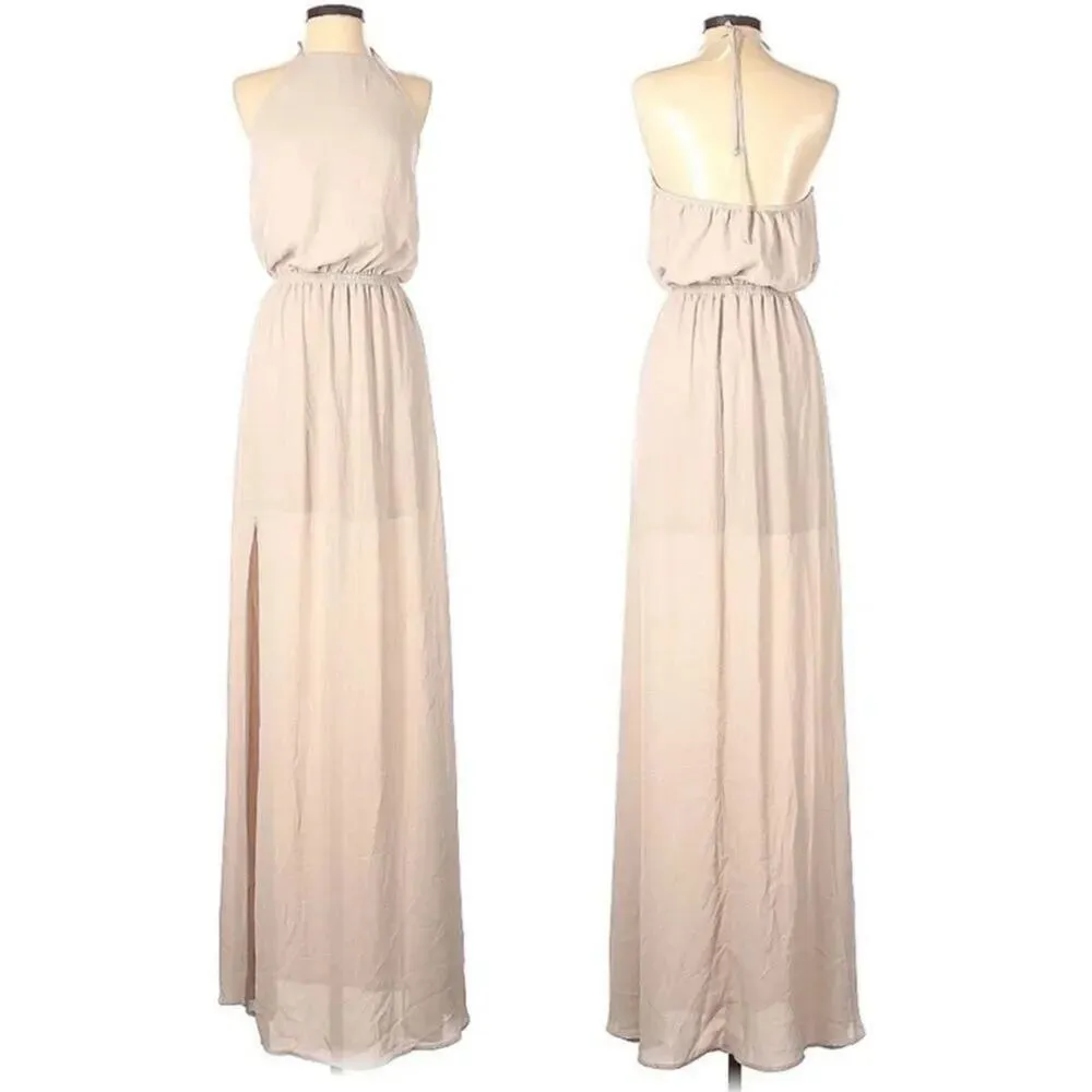Show Me Your Mumu Heather Halter Dress in
Dusty Blush Size S New MSRP $168 - Image 6