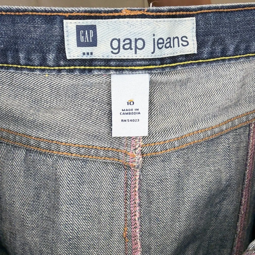 GAP Denim Mini Skirt Dark Wash w/ Pockets Casual Everyday Size 10 
RN 54023 - Image 4