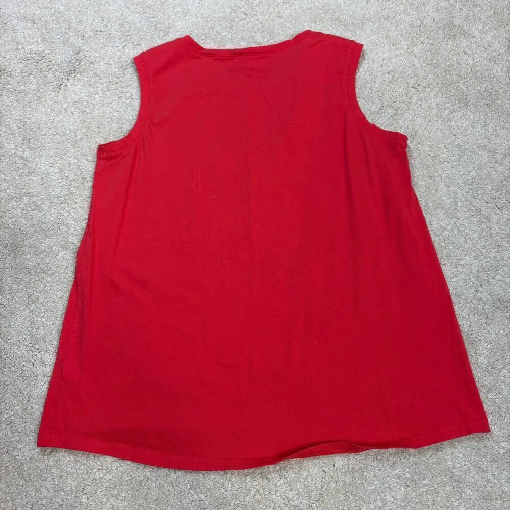 Life Is Good Set Of 2 Women's Tank Tops Summer Ice Cream Dog America Size M - Image 5