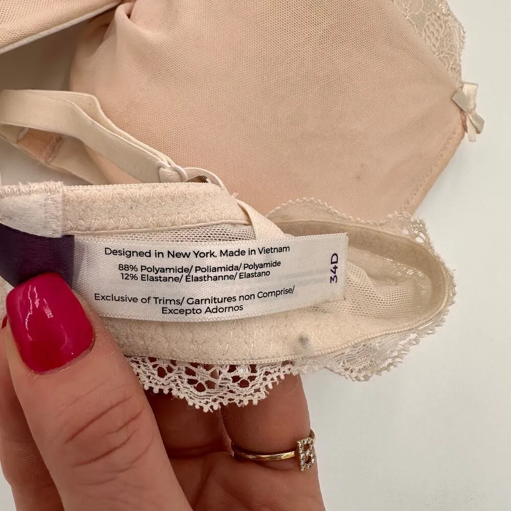 Adore Me Lace Twist Demi Push Up Bra Size 34D - Image 3