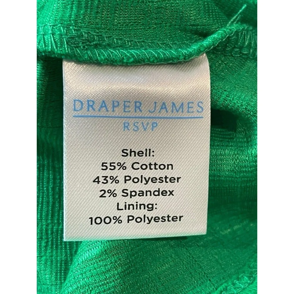 Draper James Kelly Green Short Sleeve Pullover Pocketed Textured Skater Dress 3x - Image 7