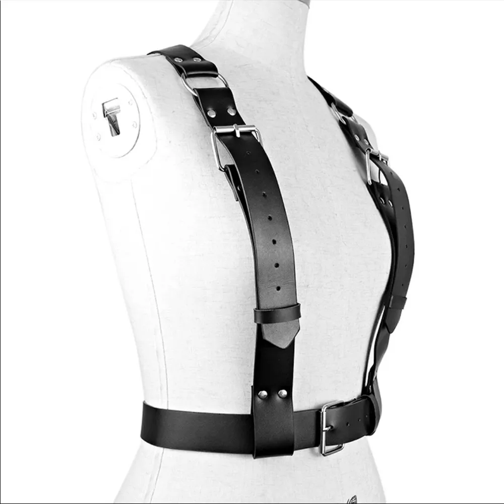 Harness Suspender O Ring Bondage Baddie Black - Image 14