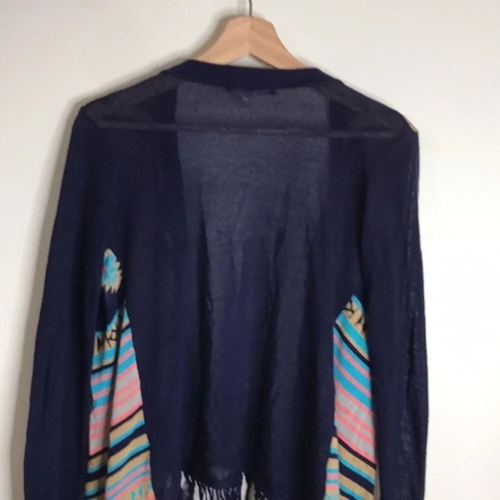 Say what ladies open colorful cardigan style sweater size medium - Image 12