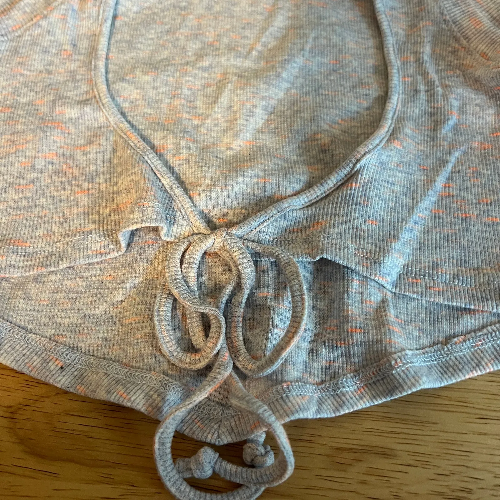 Wild Fable Women's Gray Spacedye Open Back Tiny Tank Top - Size Small - NWT - Image 5