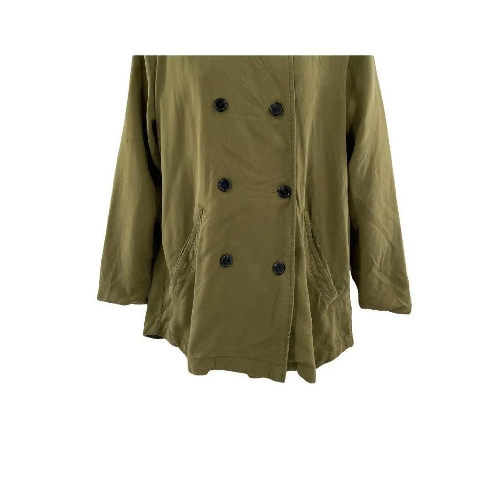 The Hanger Double Breasted Shirt Jacket Shacket Small - Image 17