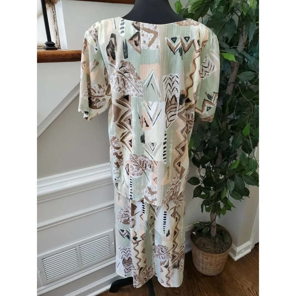 Vintage Jessica Scott Multicolor Polyester & Rayon Long Sleeve Two Piece Suits - Image 6