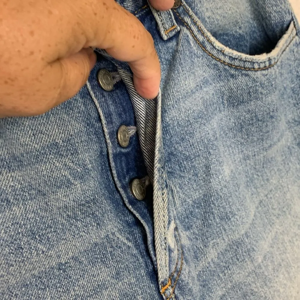 Boyish womens size 26 Tommy jeans in Gilda relaxed raw hem revolve denim distres Blue - Image 7