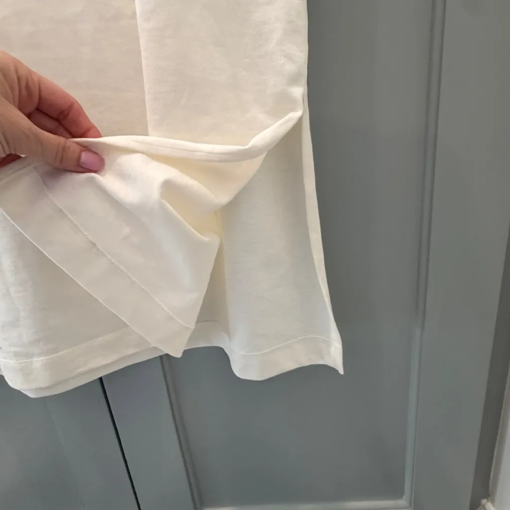 CLOSED Cream Sleeveless Midi Dress Medium White - Image 10