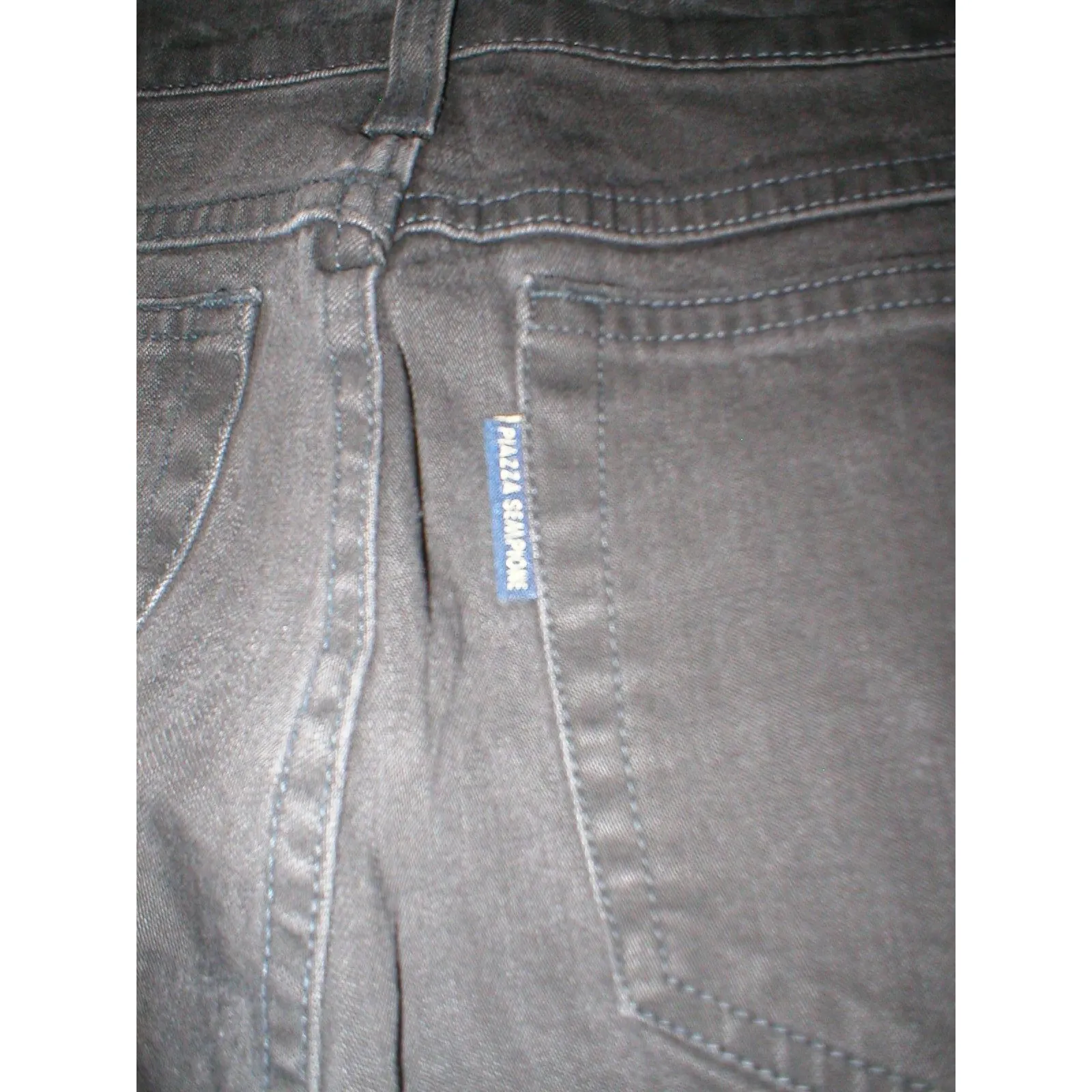 New Womens NWT 27 Designer Italy Piazza Sempione Jeans Black High Waist Skinny - Image 5