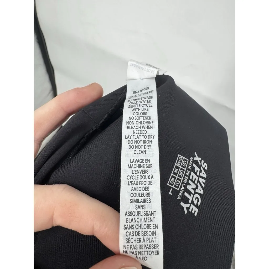 Savage Fenty Hotline High Waist Legging‎ Black Caviar Pink Highlighter Sz 12/14 - Image 6