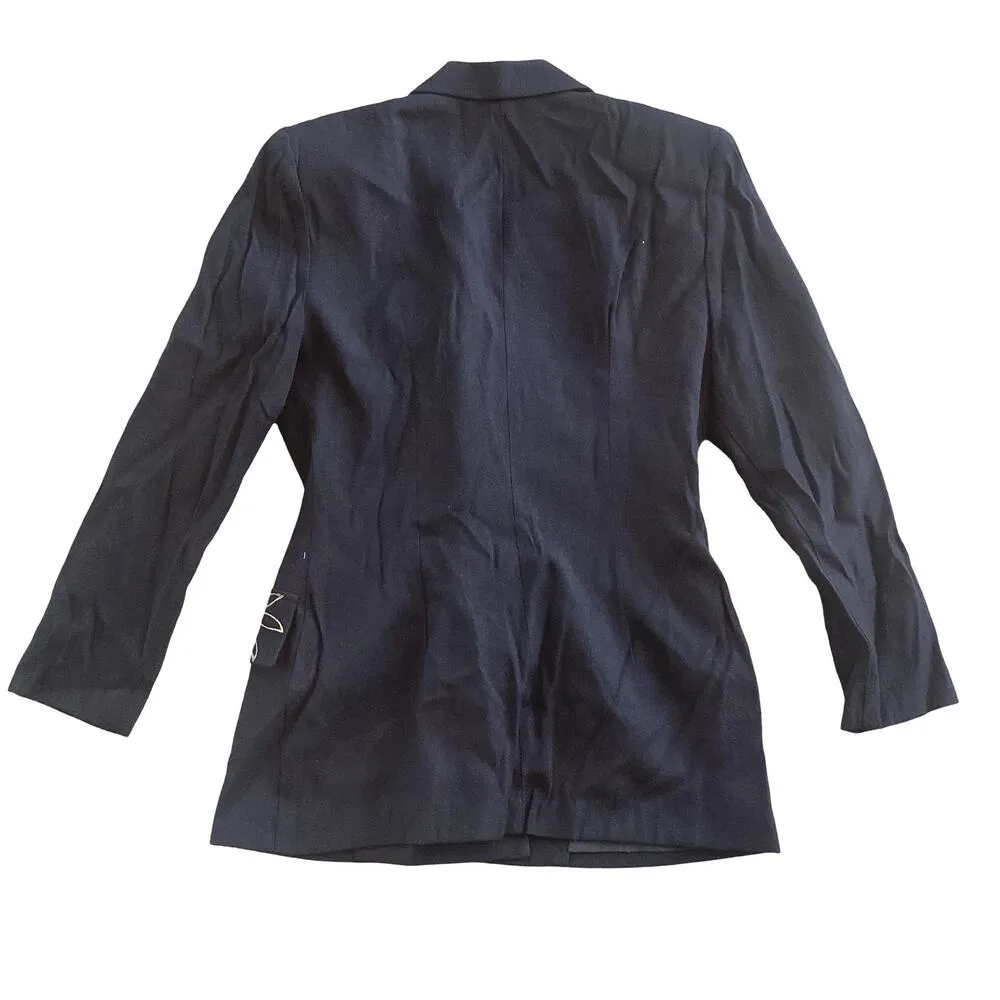 Vintage Eternity Embroidered Blazer Black Size 8 - Image 7