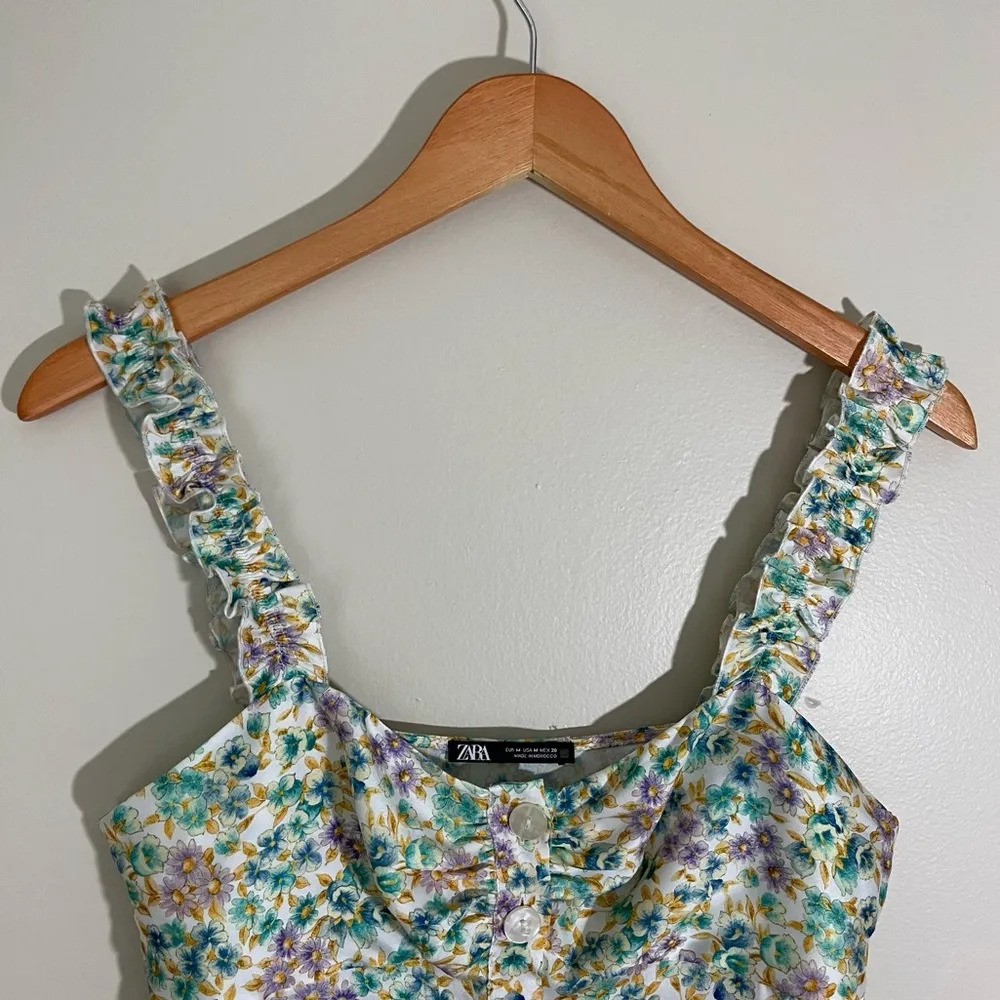 Zara Floral Mini Dress - Image 4