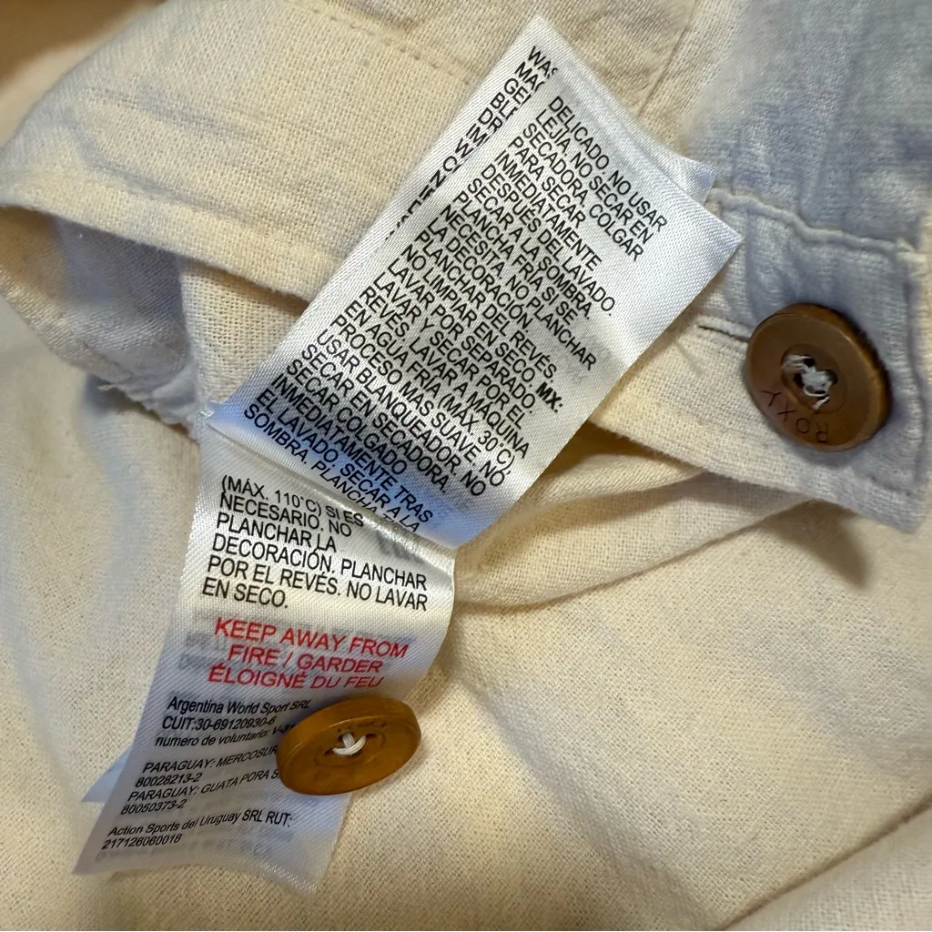 NWOT Roxy Oceanside Button Pants - Image 7