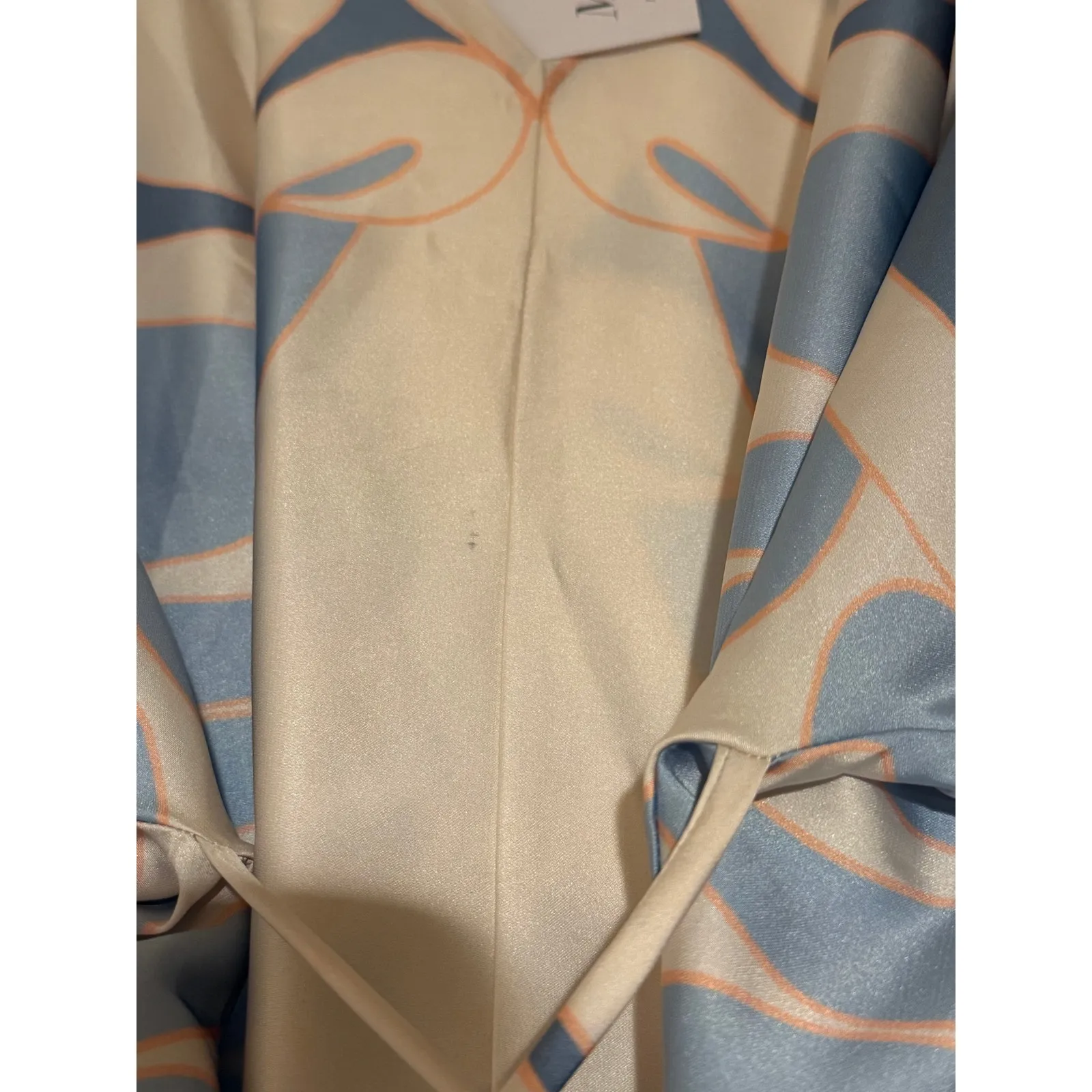 NEW MISA Los Angeles Kim Midi Dress Womens Small Retro Resort Wrap Vacation Chic - Image 10