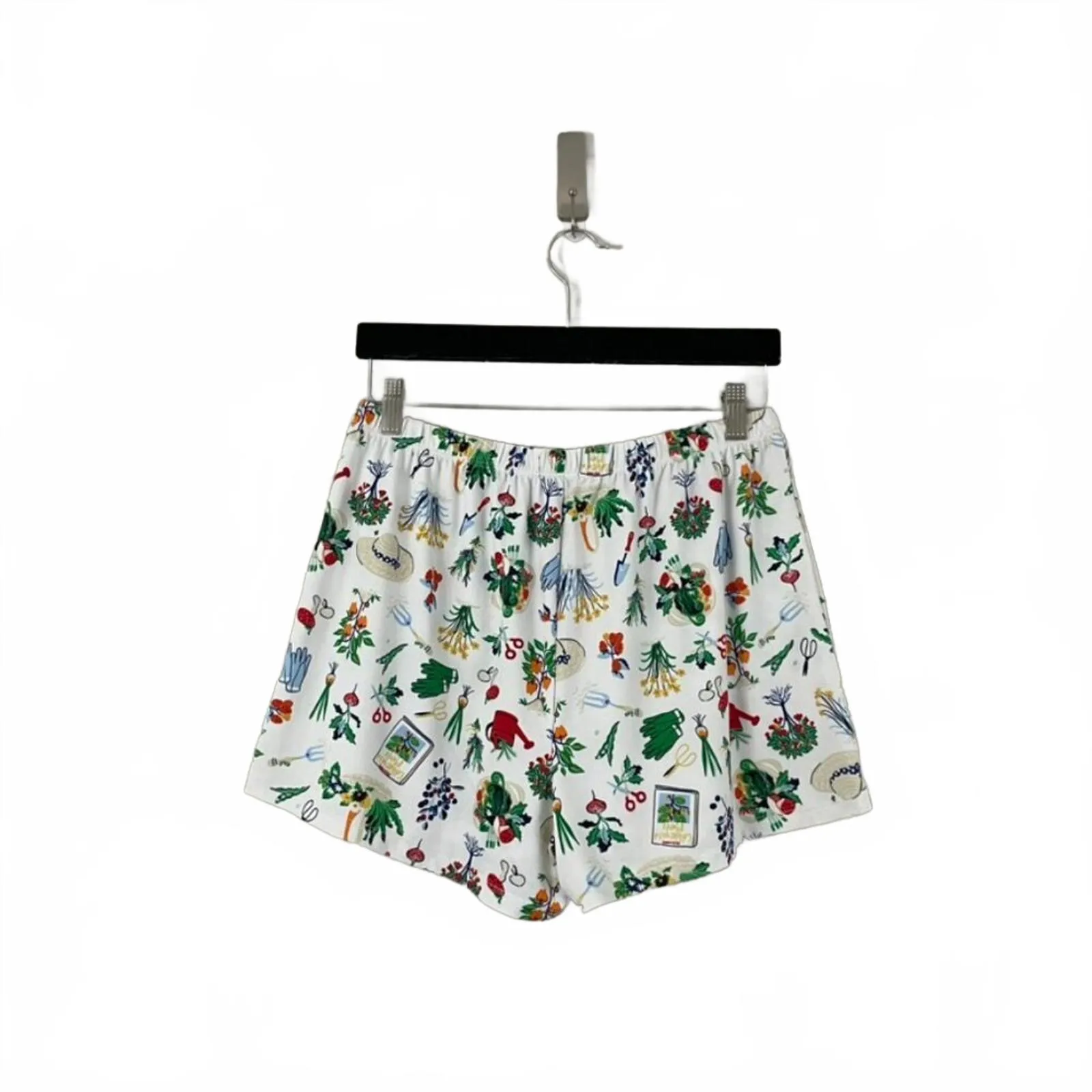 Kate Spade Green Thumb Gardening Pajama Shorts Novelty Pattern Women's Size XL - Image 2