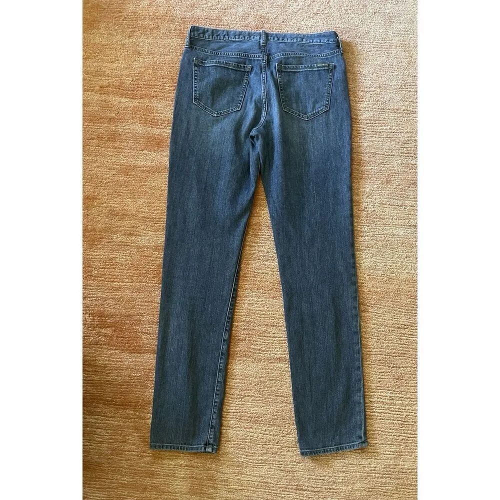 EDDIE BAUER & Women's Boyfriend Mid-Rise Blue Jeans - Slim Fit Size T8 - Image 10