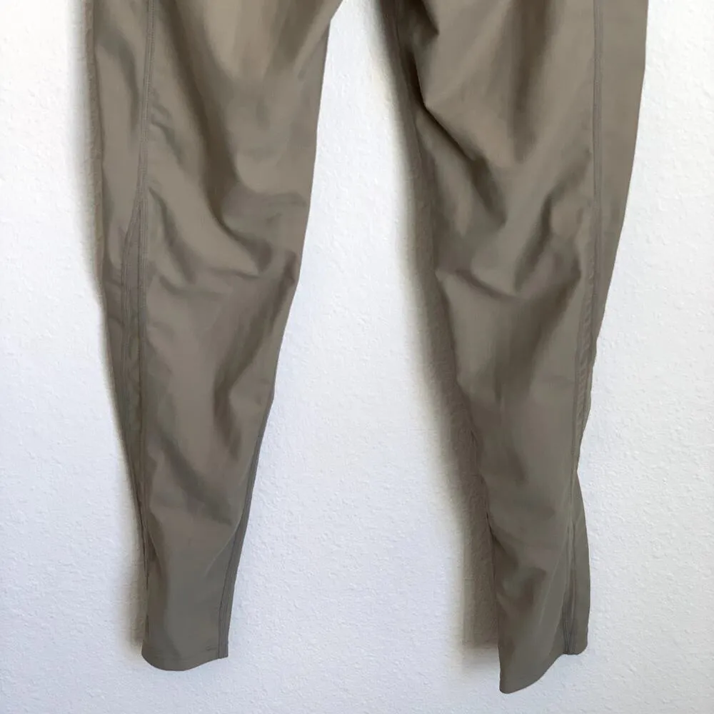 Carbon38 Mesh Insert Full Length Leggings in Silversage Green - Image 6