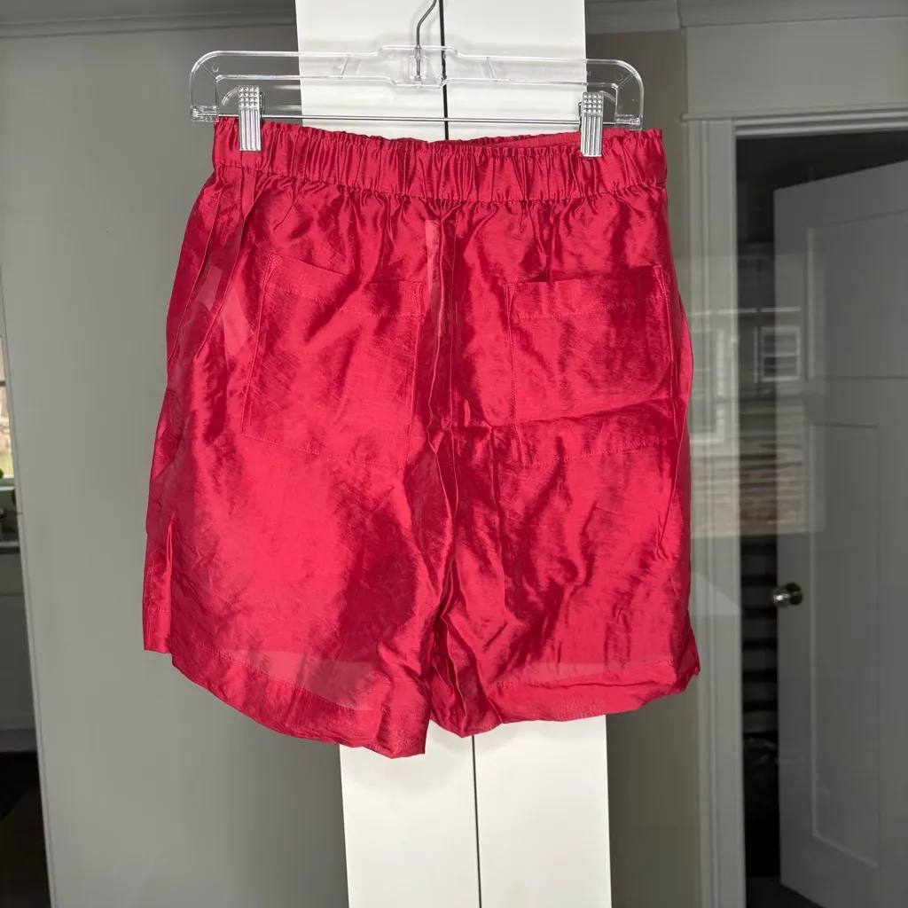 NWT J. Crew Summerweight Nylon Short Removable Lining Flag Red - Image 3