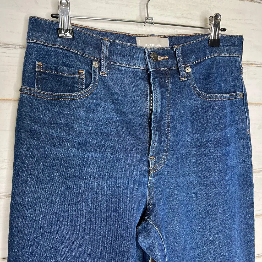 Everlane High Rise Dark Wash Skinny Jeans Size 28 - Image 3
