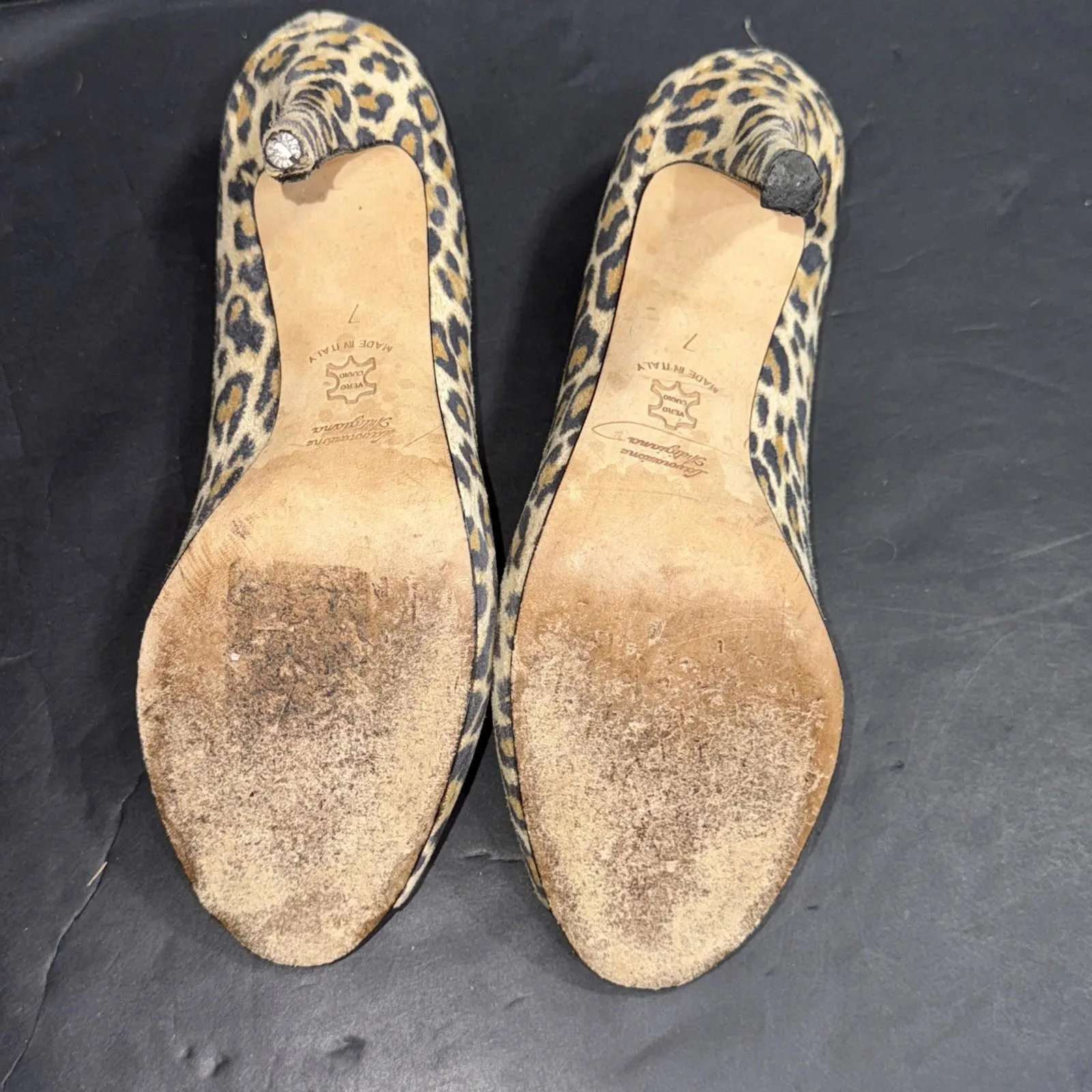 BUTTER Preppy Designer Y2K Style Cheetah Print Suede Pumps Sz 7 - Image 10