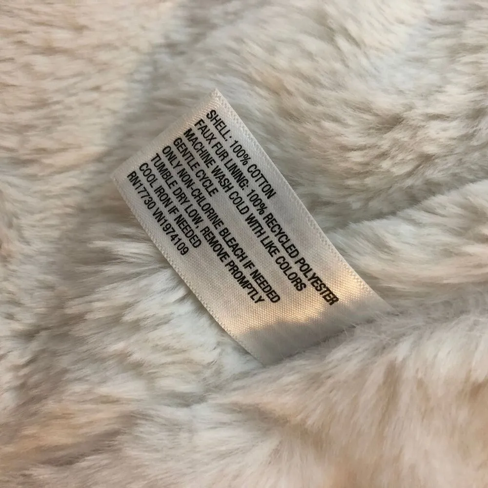 Universal Thread Womens Faux Sherpa Lined Denim Jacket White Size M - Image 4