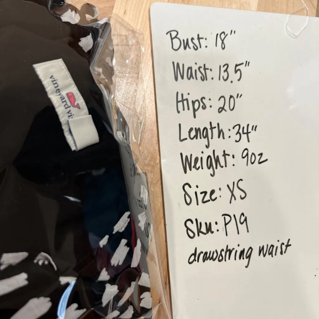 Vineyard Vines Polka Dot Dress A-Line Dress Black White Size XS - Image 10